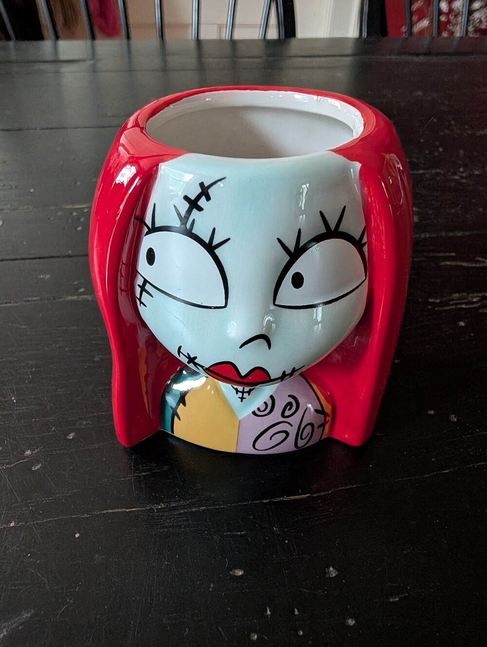 Disney Nightmare Before Christmas Sally 3D Sculpted Ceramic Mug Halloween Goth